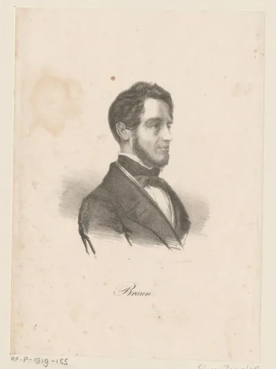 Portret van Alexander Karl Hermann Braun