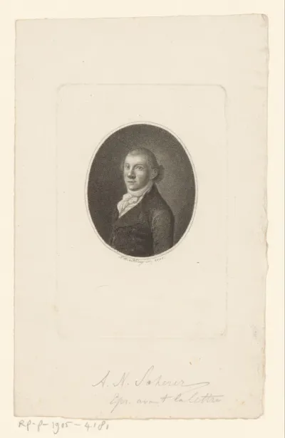Portret van Alexander Nicolaus Scherer