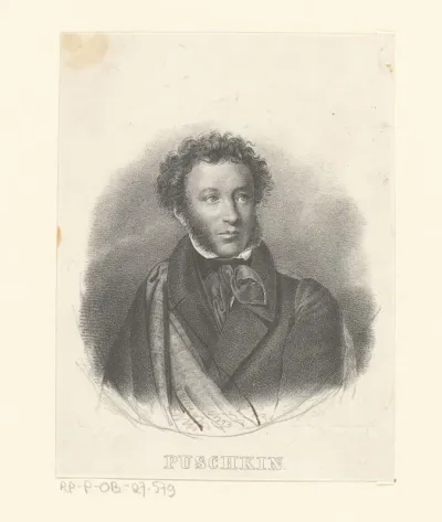 Portret van Alexander Sergejewitsch Puschkin