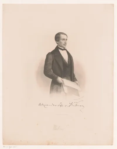 Portret van Alexander von Hübner