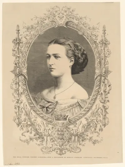 Portret van Alexandra van Denemarken