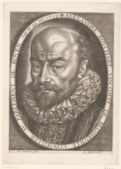 Portret van Alexandre Bouchart op 49-jarige leeftijd