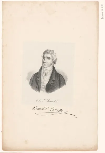 Portret van Alexandre de Lameth