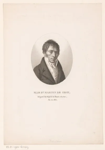 Portret van Alexandre François Joseph Martin de Gray