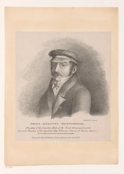 Portret van Alexandros Mavrokordatos