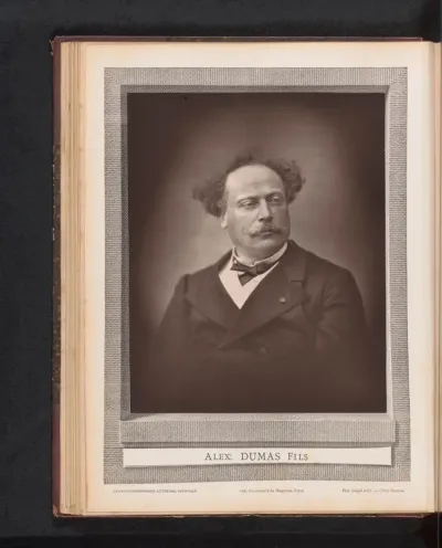 Portret van Alexanre Dumas Fils
