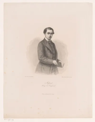 Portret van Alfred, hertog van Saksen-Coburg en Gotha