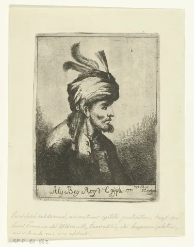 Portret van Ali Bey al-Kabir