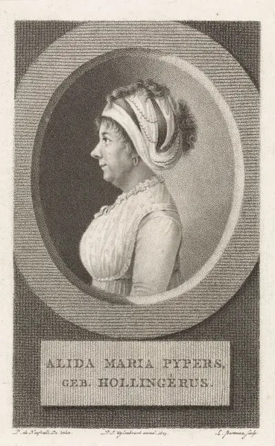 Portret van Alida Maria Pypers (geboren Hollingérus)