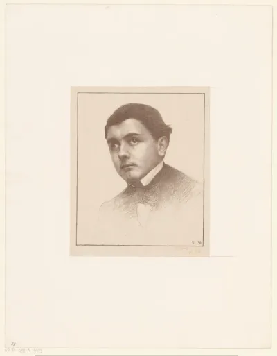 Portret van Allard Pierson op 16-jarige leeftijd