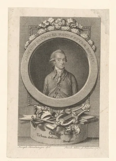Portret van Alois Blumauer