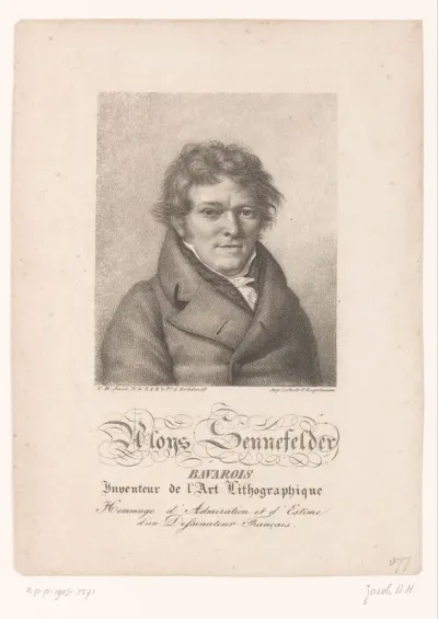 Portret van Alois Senefelder