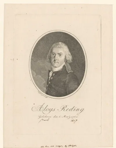 Portret van Alois von Reding