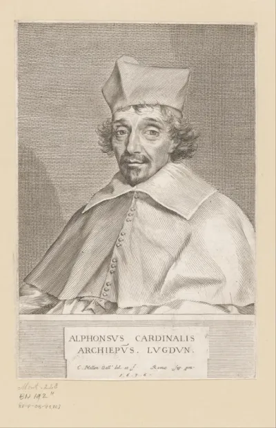 Portret van Alphonse Louis du Plessis de Richelieu, aartsbisschop van Lyon