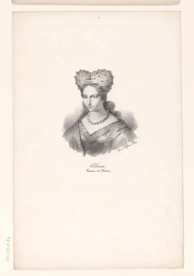 Portret van Altina, vrouw van Chlodio