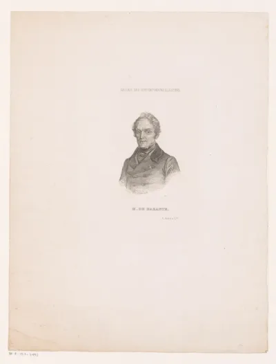 Portret van Amable Guillaume Prosper Brugière (baron de Barante)