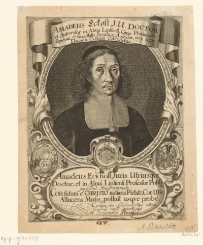 Portret van Amadeus Eckolt