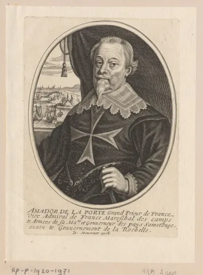 Portret van Amador de La Porte