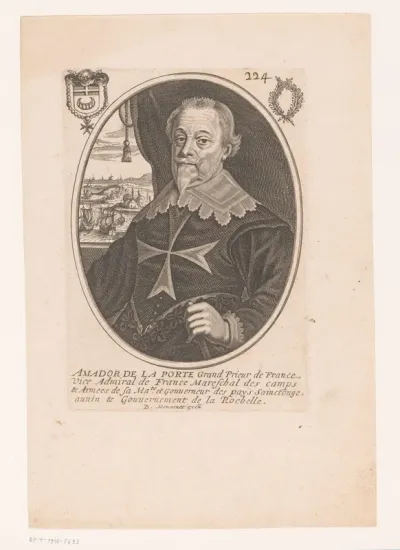 Portret van Amador de La Porte