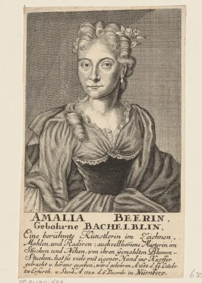 Portret van Amalia Beer-Pachelbel