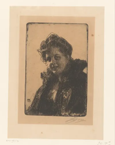 Portret van Amalia Granberg