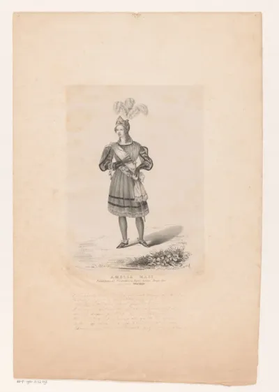 Portret van Amalia Masi als Tancredi