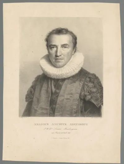 Portret van Amandus Augustus Abendroth