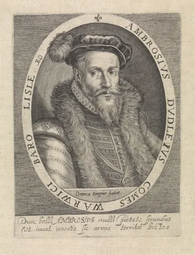 Portret van Ambrose Dudley