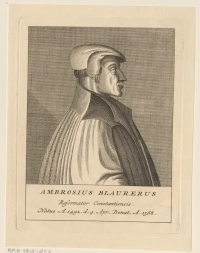 Portret van Ambrosius Blaurer