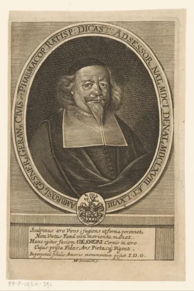 Portret van Ambrosius Gesner