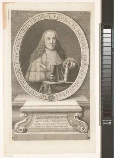 Portret van anatoom Giovanni Battista Morgagni