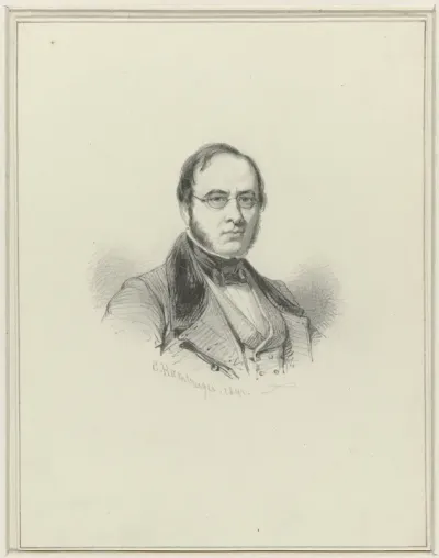 Portret van André Benoit Barreau Taurel
