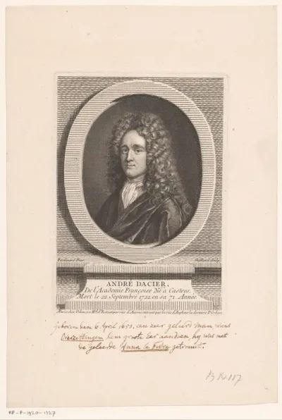 Portret van André Dacier