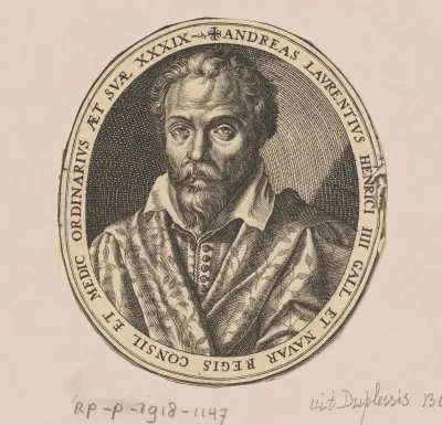 Portret van André du Laurens op 39-jarige leeftijd