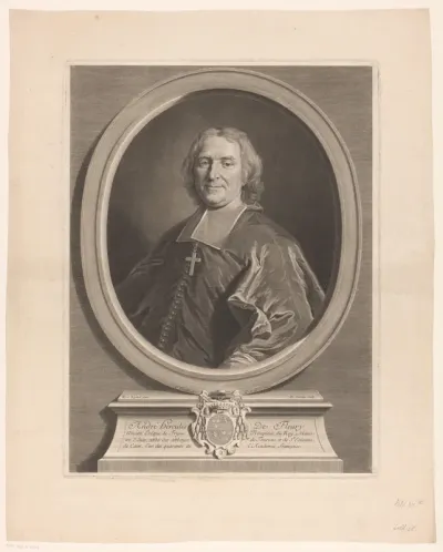 Portret van André Hercules de Fleury
