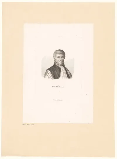 Portret van André Marie Constant Duméril