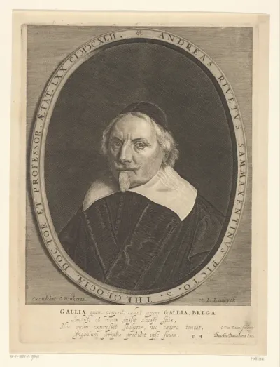 Portret van André Rivet op 60-jarige leeftijd