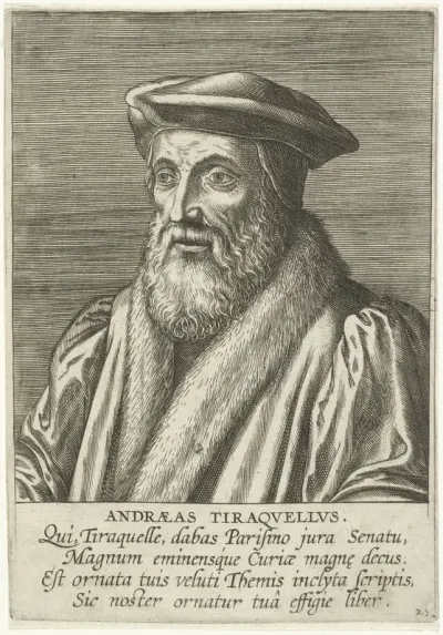 Portret van André Tiraqueau