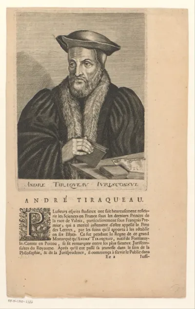 Portret van André Tiraqueau