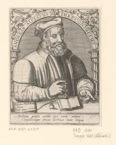 Portret van Andrea Alciati