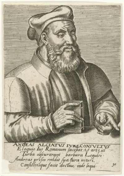 Portret van Andrea Alciati