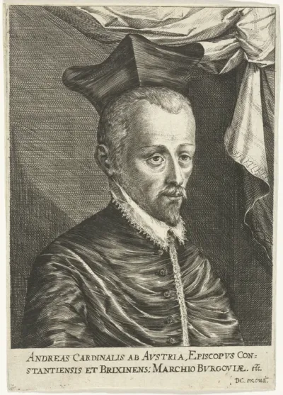 Portret van Andreas aartshertog van Oostenrijk