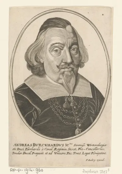 Portret van Andreas Burckhardt