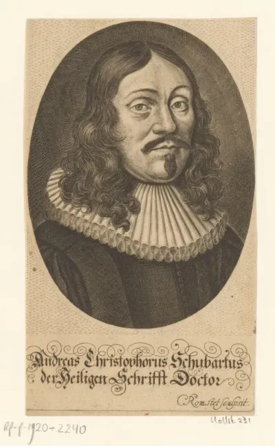 Portret van Andreas Christoph Schubart
