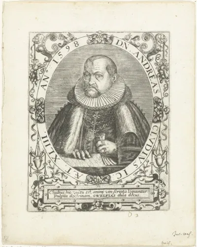Portret van Andreas Cludius