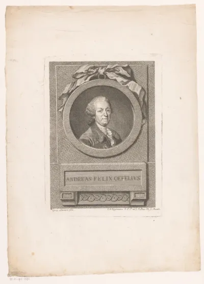 Portret van Andreas Felix Oefele