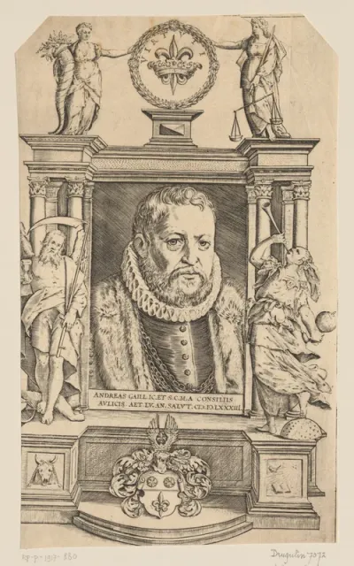 Portret van Andreas Gaill op 55-jarige leeftijd
