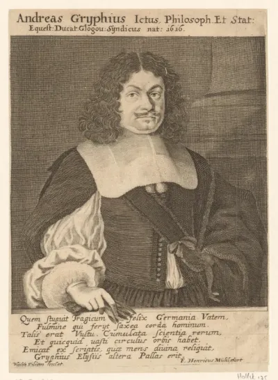 Portret van Andreas Gryphius