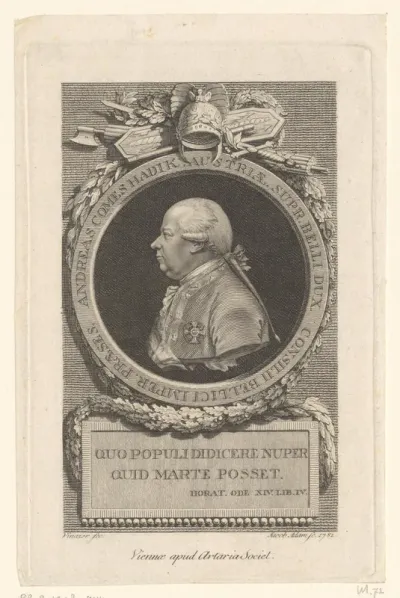 Portret van Andreas Hadik von Futak