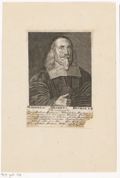 Portret van Andreas Heinrich Bucholtz
